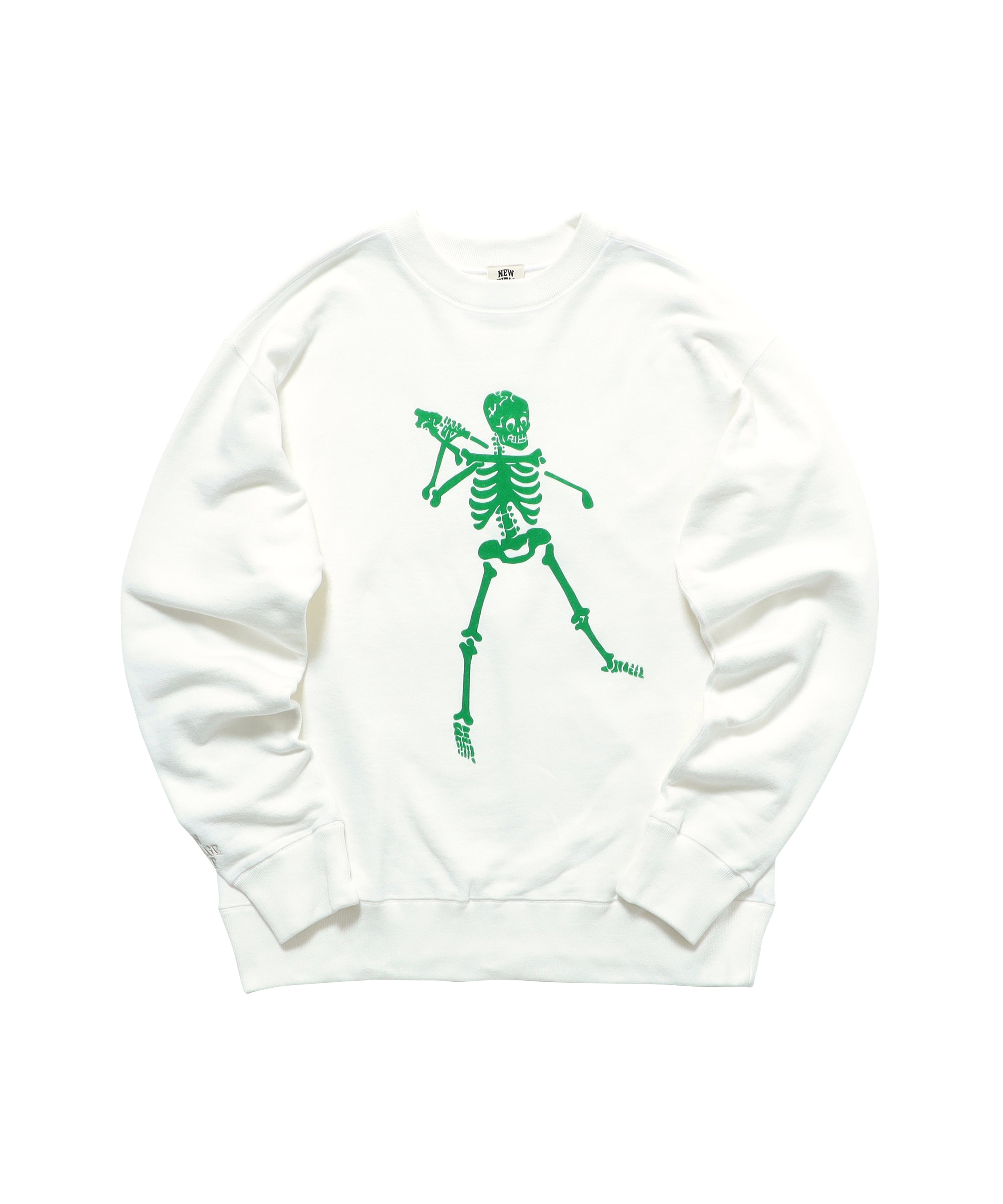 NVG Skull Golfer Sweat Crew (WHITE) – NEW VINTAGE GOLF