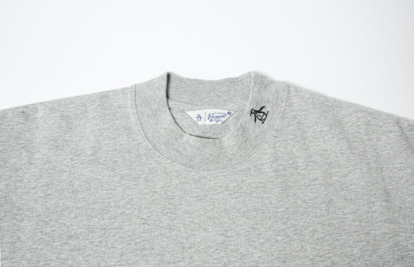 Penguin by Munsingwear × NEW VINTAGE GOLF  mock neck T-shirt ( Gray )