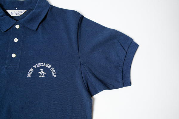 Penguin by Munsingwear × NEW VINTAGE GOLF 60’ S Set in Gusset POLO ( Navy )