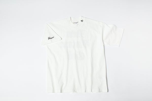 Penguin by Munsingwear × NEW VINTAGE GOLF  mock neck T-shirt ( White )