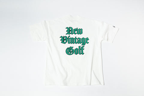 Penguin by Munsingwear × NEW VINTAGE GOLF  mock neck T-shirt ( White )