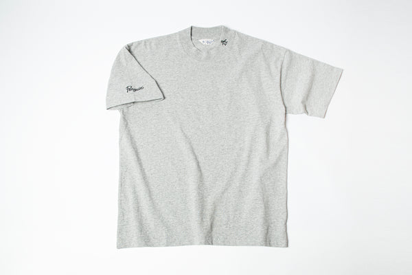 Penguin by Munsingwear × NEW VINTAGE GOLF  mock neck T-shirt ( Gray )