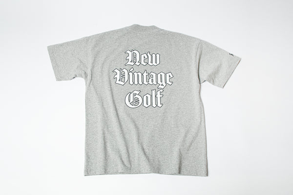 Penguin by Munsingwear × NEW VINTAGE GOLF  mock neck T-shirt ( Gray )