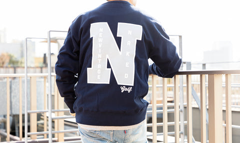 NAKED GOLF × NEW VINTAGE GOLF Sweatshirt ( Navy )